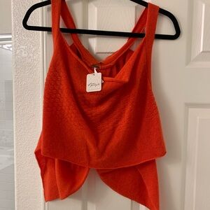 Free People Orange Crop Tank
With Bow